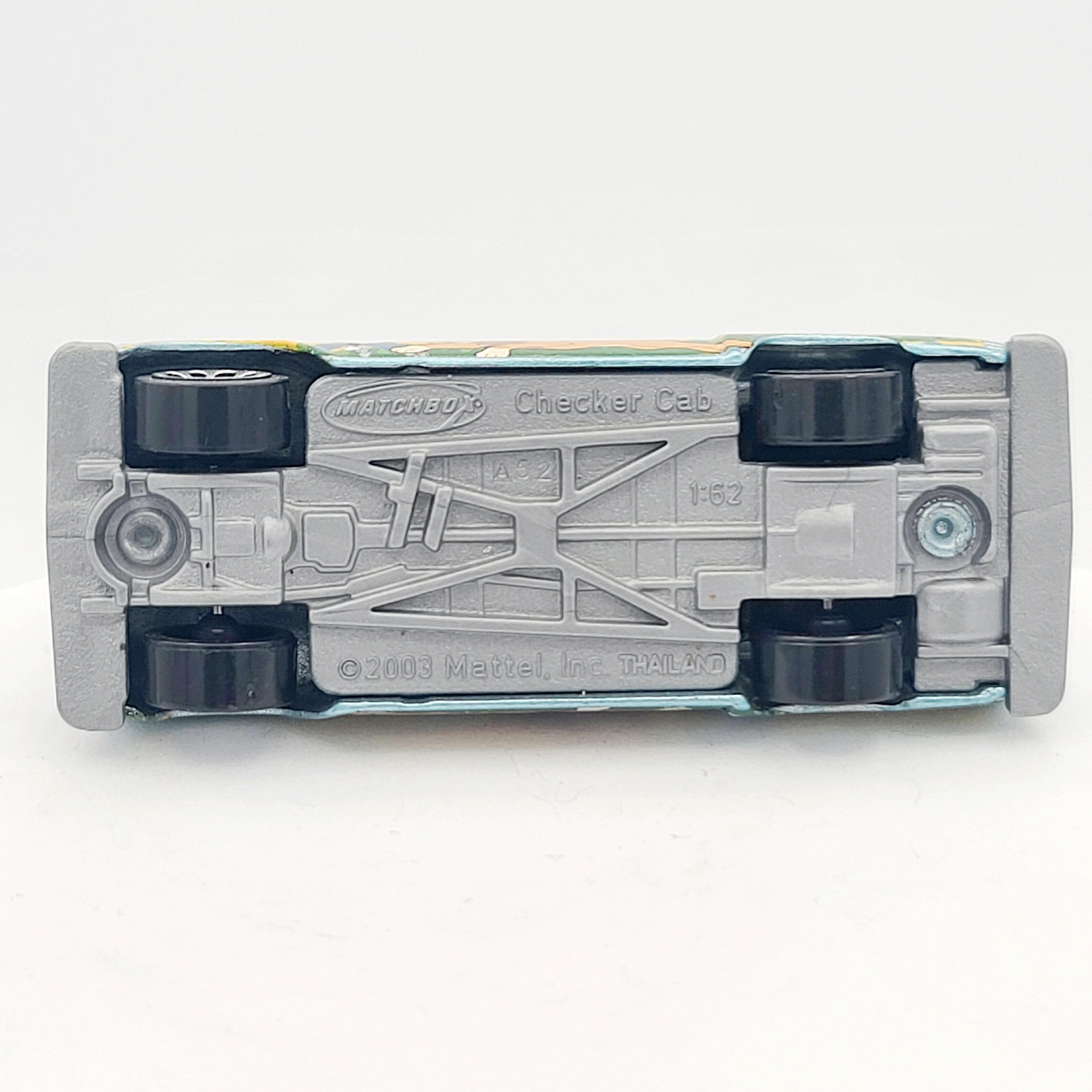 Matchbox Checker Cab "Go Diego Go" (2009 MBX 2 Pack Exclusive - Easter Rides)